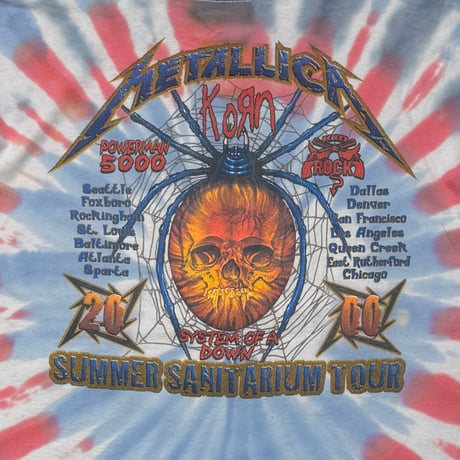 METALLICA PUSHEAD SUMMER SANITARIUM TOUR 2000 FRUIT OF THE LOOM XL 0908