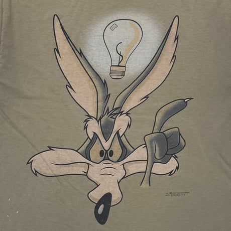 LOONEY TUNES 1995 WILE E COYOTE TAN FITS XL 9446
