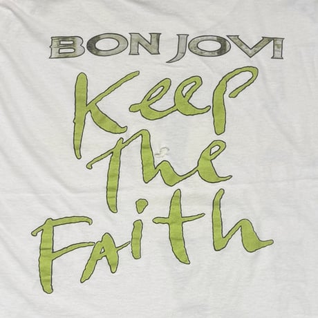 BON JOVI KEEP THE FAITH SLEEVELESS 1992 FITS XL 6667