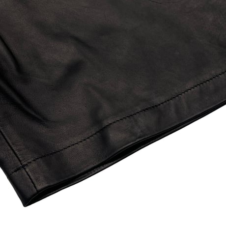 greatLAnd ORIGINAL AXL LEATHER SHORTS BLACK