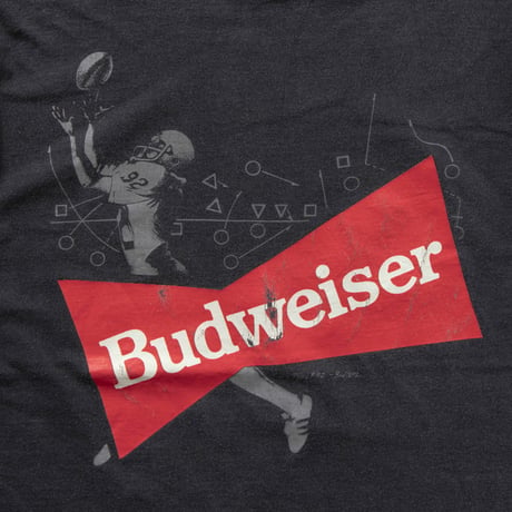 Budweiser RIBBON LOGO NFL #92 BLACK XL 3494