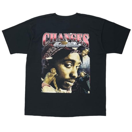 2PAC TUPAC SHAKUR CHANGES RAP DESIGN FRUIT OF THE LOOM XL 0953