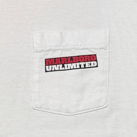 Marlboro 1995 UNLIMITED MAP POCKET TEE WHITE OS FITS XL 9316