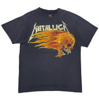 METALLICA PUSHEAD SIDE FLAMING VAMPIRE SKULL GIANT BY TEEJAYS XL 6109