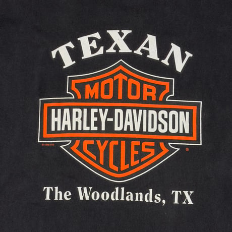 HARLEY DAVIDSON RED V FLAME TEXAS EMBLEM LS LARGE 5964