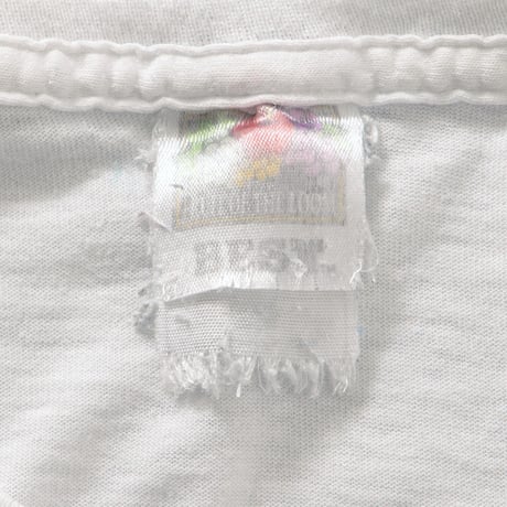 OLD & VINTAGE BANDANA SKULL GUN WHITE FRUIT OF THE LOOM LARGE 0474