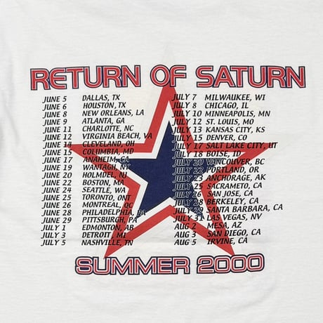NO DOUBT RETURN OF SATURN SUMMER 2000 WHITE DELTA LARGE 1816