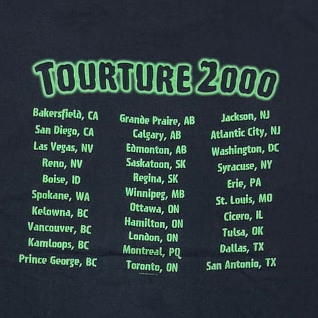 ALICE COOPER TOUR TURE 2000 FITS XL 0917