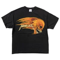 METALLICA PUSHEAD SIDE FLAMING VAMPIRE SKULL 2007 HANES LARGE 4615