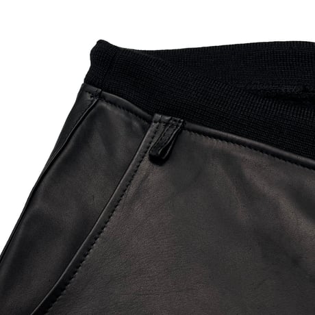 greatLAnd ORIGINAL AXL LEATHER SHORTS BLACK