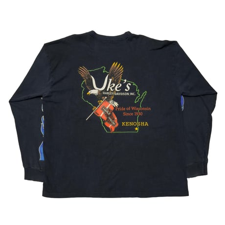 HARLEY DAVIDSON BLUE EMBLEM FLAME LS XXL 2910