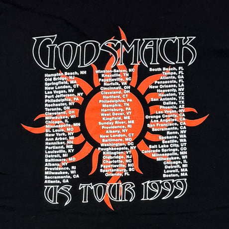 GOD SMACK FLAME STAR US TOUR 1999 LS DELTA XL 8657