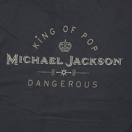 MICHAEL JACKSON DANGEROUS KING OF POP BLACK HANES XL 3659