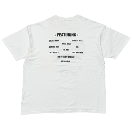 WU-TANG CLAN 36 CHAMBERS THE TOUR WHITE FITS XL 1163