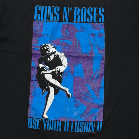 GUNS N' ROSES USE YOUR ILLUSION Ⅱ TOUR HAND TEX XL 1984