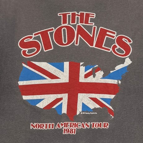 THE ROLLING STONES AMERICAN FLAG TONGUNE NORTH AMERICAN TOUR 1981 FITS LARGE 1383