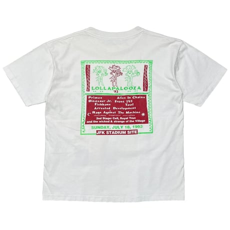 LOLLAPALOOZA 1993 FESTIVAL WHITE FITS XL 0738