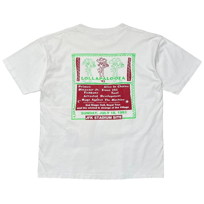 LOLLAPALOOZA 1993 FESTIVAL WHITE FITS XL 0738 |