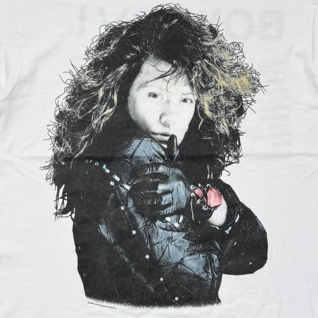 BON JOVI 1988 YOUNG PORTRAIT WORLD TOUR WHITE OSFA FITS XL 9013