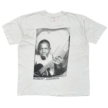 Robert Johnson 1991 MEMORIAL BLUES FESTIVAL PORTRAIT WHITE FRUIT OF THE LOOM XL 4994