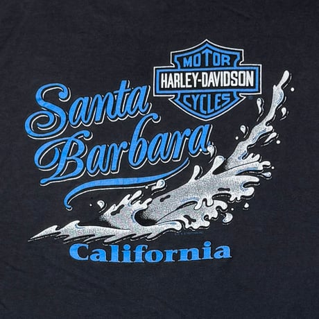 HARLEY DAVIDSON BLUE EMBLEM SANTA BARBARA ARM FLAME LS XXL 1667