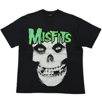 MISFITS HUGE SKULL FACE GREEN TEXT BACK AMERICAN PSYCHO TOUR 1997 FITS XL 7578