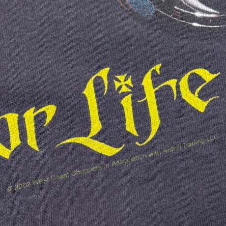 WEST COAST CHOPPERS FRONT IRON CROSS CHOPPERS FOR LIFE NAVY LARGE 3414
