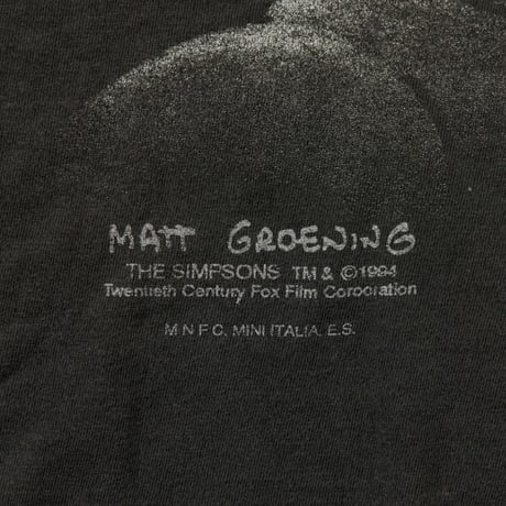 THE SIMPSONS BART MONOCHROME BIG FACE FITS XL 0495