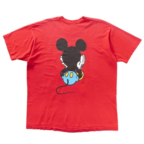 DISNEY VINTAGE MICKEY LINK PRINT RED FITS XL 1809