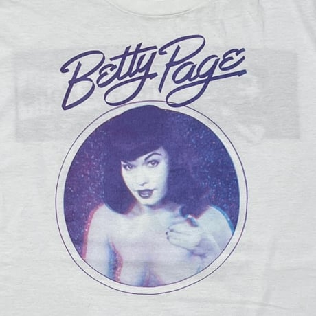 BETTIE PAGE BETTY THE 3D ZONE WHITE HANES XL 0290