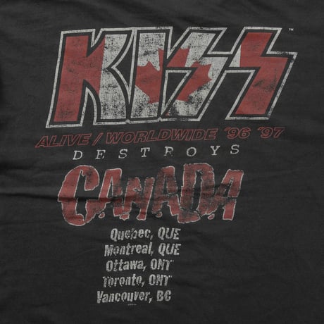 KISS ALIVE WORLDWIDE 96 97 DESTROYS CHAMP XL 3290