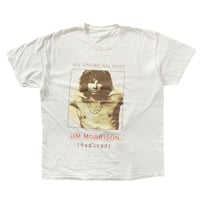 THE DOORS JIM MORRISON 1999 MEMORIAL PORTRAIT AN AMERICAN POET WHITE FITS XL 9968