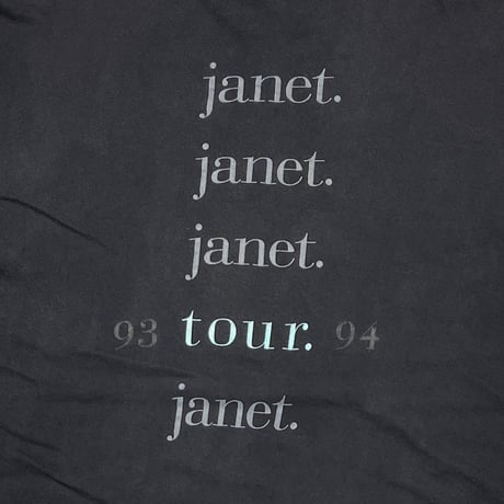 JANET JACKSON KISSING MONOCHROME PORTRAIT 93-94 TOUR XL 9501