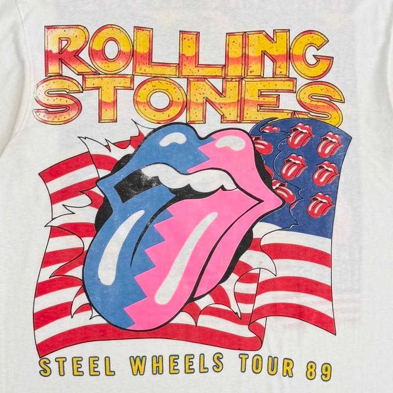THE ROLLING STONES STEEL WHEELS TOUR 1989 WHITE
