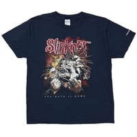 Slipknot ALL HOPE IS GONE SHAVED MASK NAVY GILDAN LARGE 0970