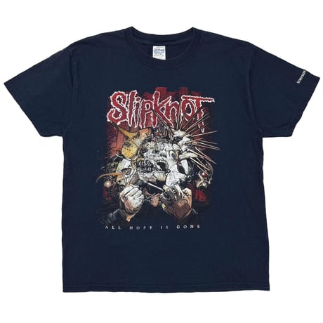 Slipknot ALL HOPE IS GONE SHAVED MASK NAVY GILDAN LARGE 0970
