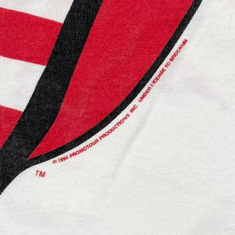 THE ROLLING STONES AMERICAN FLAG TONGUE VOODOO LOUNGE 94/95 WHITE BROCKUM XL 1663