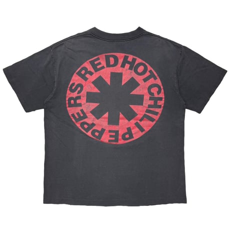RED HOT CHILI PEPPERS 1990 CURVING LOGO MONOCHROME MEMBER SOF TEE XL 3556