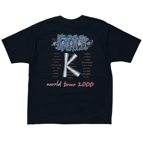KORN WORLD TOUR 2001 BOOTLEG FRUIT OF THE LOOM XL 3033