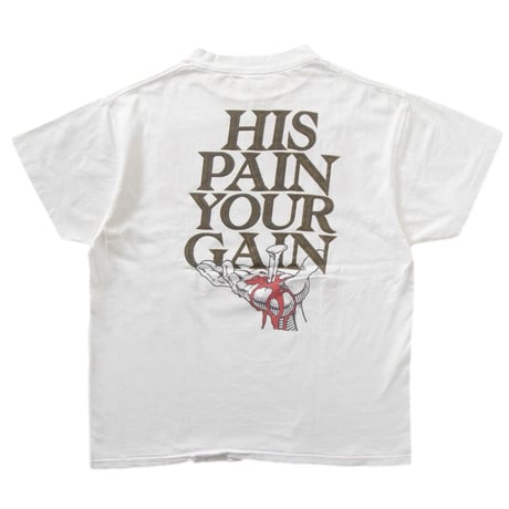LORD'S GYM HIS PAIN YOUR GAIN WHITE FITS XL 0140