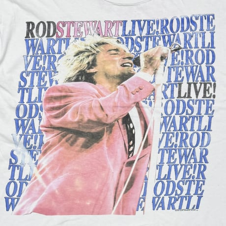 ROD STEWART LOST IN AMERICA TOUR WHITE FITS XL 3201