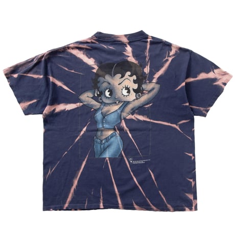 BETTY BOOP 1997 TOMMY HILFIGER PARODY BW BOOP WEAR TIEDYE FITS XL  9445
