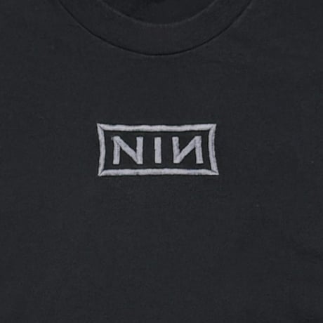 NINE INCH NAILS EMBROIDERY BOX LOGO BACK AMMONITE FITS XL 8783
