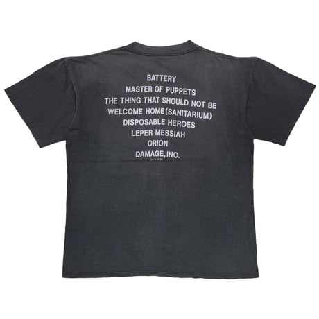 METALLICA MASTER OF PUPPETS METALLICA TAG LARGE 2831