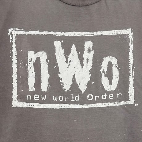 NEW WORLD ORDER NWO WHITE LOGO TULTEX XL 5766