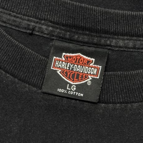 HARLEY DAVIDSON BLUE V FLAME BACK BAER LARGE 7939