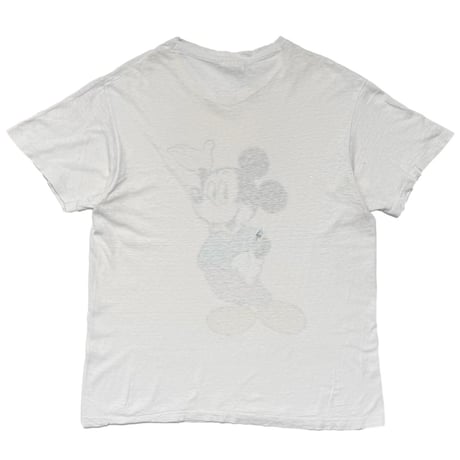 DISNEY VINTAGE CLASSIC MICKEY WHITE HANES LARGE 3425