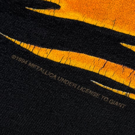 METALLICA PUSHEAD SIDE FLAME SKULL BACK SUMMER SHIT GIANT BY TULTEX XL 3745