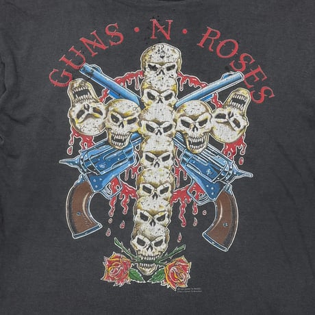 GUNS N' ROSES CROSS SKULL USE YOUR ILLUSION TOUR 1991-1992 EURO FITS XL 8168
