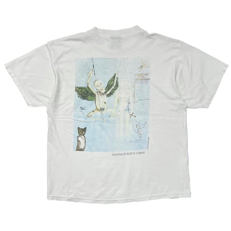 NIRVANA KURT COBAIN MEMORIAL ADULT WHITE GIANT BY TULTEX XL 0227